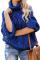 Blue Chunky Turtleneck Sweater