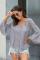 Gray The Du Jour Crochet Blouse