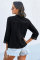 Black Sweet Mary Crochet Lace Top