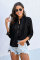 Black Sweet Mary Crochet Lace Top