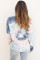 Multicolor Ombre Tie Dye Loose Leisure Sweatshirt
