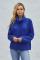 Blue Cuddle Weather Cable Knit Handmade Turtleneck Sweater