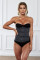 Black 5 Steel Bones Neoprene Belt Waist Trainer with Hook