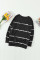 Tie-dye Stripes Black Sweatshirt