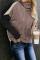 Black Colorblock Cable Knit Sweater