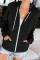 Black Zip-up Hoodie Jacket