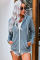 Sky Blue Zip-up Hoodie Jacket