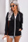 Black Zip-up Hoodie Jacket