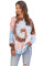Red Ombre Tie Dye Loose Leisure Sweatshirt