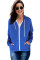 Blue Zip-up Hoodie Jacket