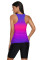 Rose Ombre Print Racerback Tankini Swimsuit