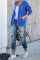 Blue Zip-up Hoodie Jacket