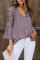 Purple Crochet Lace Button Top