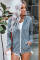 Sky Blue Zip-up Hoodie Jacket