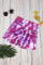 Multicolor Tie-dye Print Booty Yoga Shorts