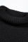 Black Turtleneck Balloon Long Sleeve Pullover Sweater