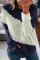 Dark Blue Color Block Sweatshirt