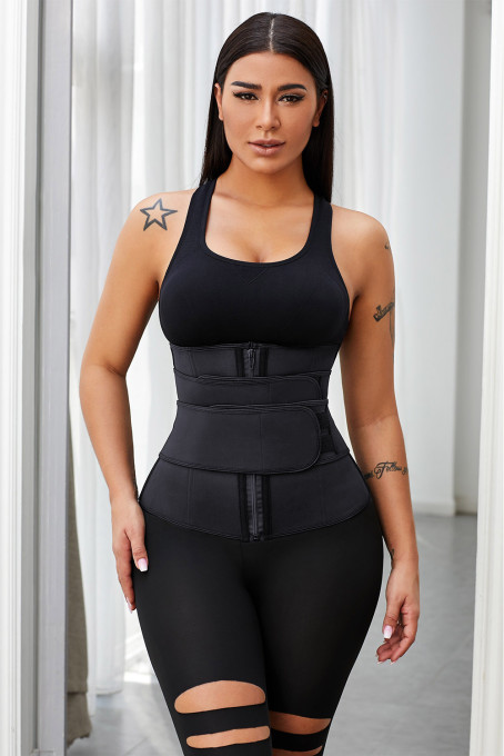 Black Sauna Sweat Sport Girdles Neoprene Body Shaper