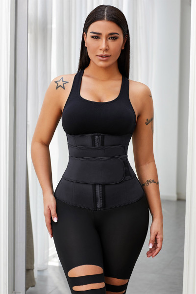 Black Sauna Sweat Sport Girdles Neoprene Body Shaper