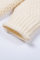 Beige Turtleneck Balloon Long Sleeve Pullover Sweater