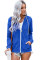 Blue Zip-up Hoodie Jacket