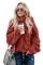 Red Cuddle Weather Cable Knit Handmade Turtleneck Sweater