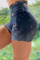 Gray Galaxy Print Booty Yoga Shorts