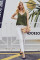 Green Spaghetti Strap Buttoned Tank Top