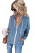 Sky Blue Zip-up Hoodie Jacket