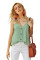 Spaghetti Strap Buttoned Tank Top