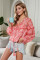 Red Saint Helena Printed Ruffle Blouse
