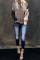 Black Colorblock Cable Knit Sweater