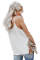 White Spaghetti Strap Buttoned Tank Top