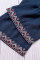 Blue Boho Floral V Neck Long Sleeve Casual Top