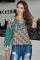 Green Floral Print Peasant Blouse