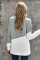 Patchwork Dropped Shoulder Sleeve Sweatshirt