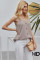Apricot Spaghetti Strap Buttoned Tank Top