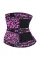 Rose Leopard Printing Compression Double Strap Latex Waist Trainer
