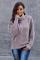 Purple Chunky Turtleneck Sweater
