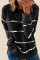 Tie-dye Stripes Black Sweatshirt