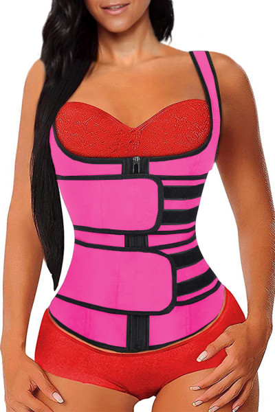 Rose Latex Underbust Sport Girdle Waist Trainer