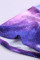 Purple Galaxy Print Booty Yoga Shorts