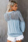 Sky Blue The Du Jour Crochet Blouse