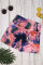 Pink Tie-dye Print Booty Yoga Shorts