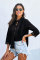 Black Sweet Mary Crochet Lace Top