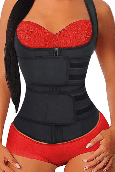 Black Latex Underbust Sport Girdle Waist Trainer