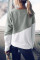 Patchwork Dropped Shoulder Sleeve Sweatshirt