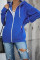 Blue Zip-up Hoodie Jacket