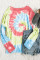 Sky Blue Ombre Tie Dye Loose Leisure Sweatshirt