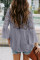 Gray Crochet Lace Button Top